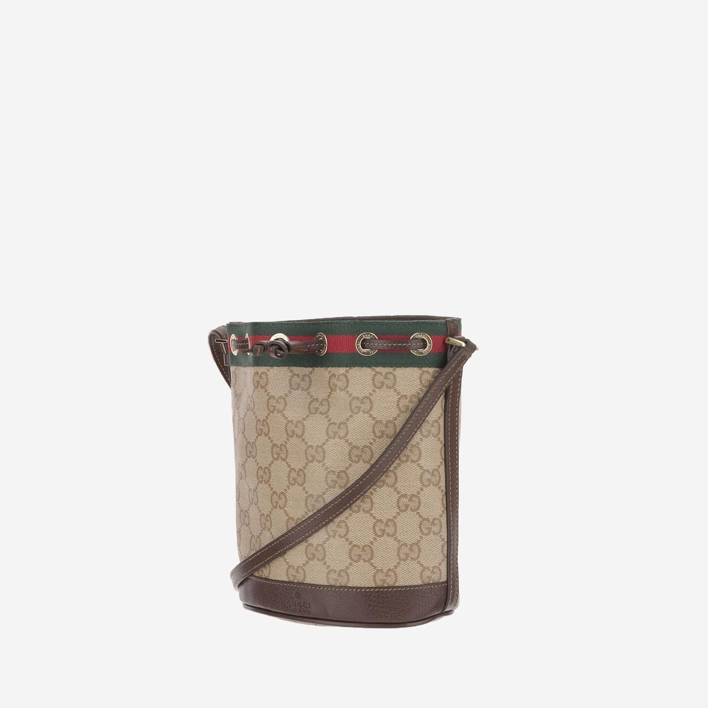 Gucci GG Canvas Bucket Bag — Beige