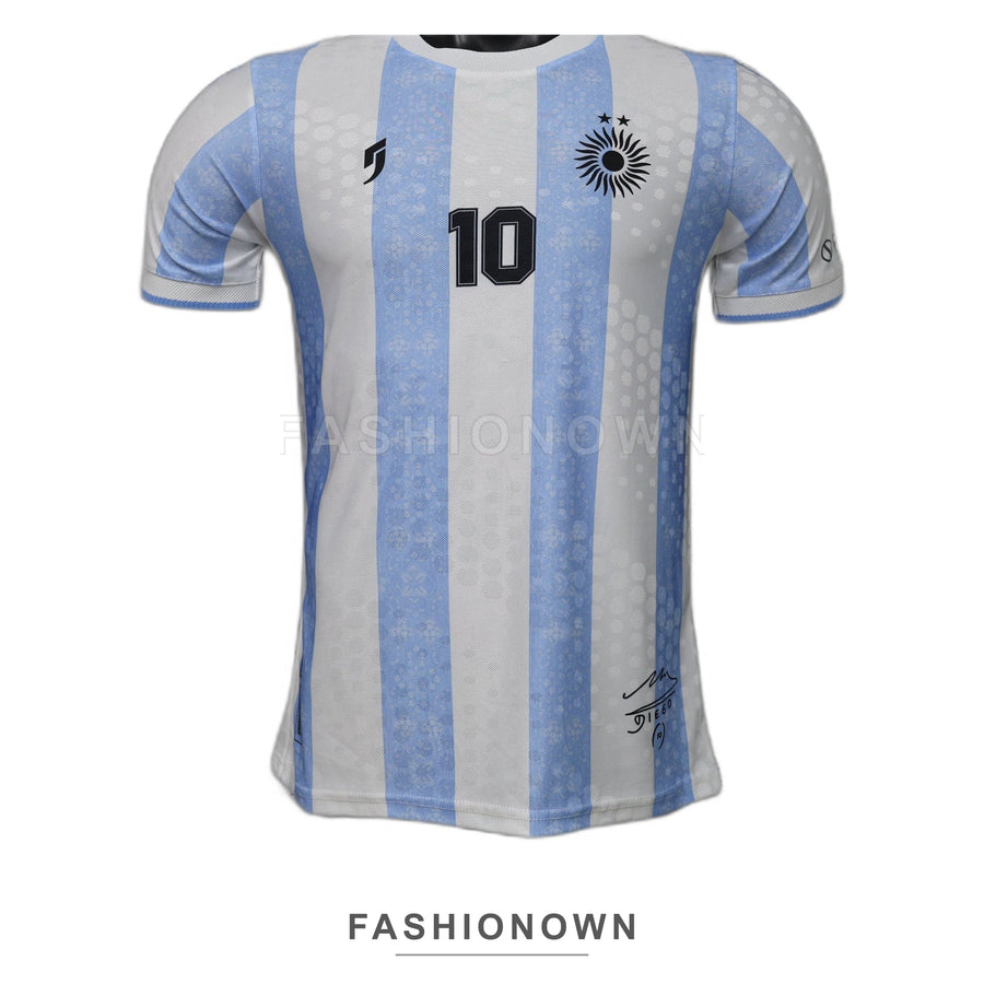 Argentina #10 Maradona Tribute Home Jersey – Player Edition