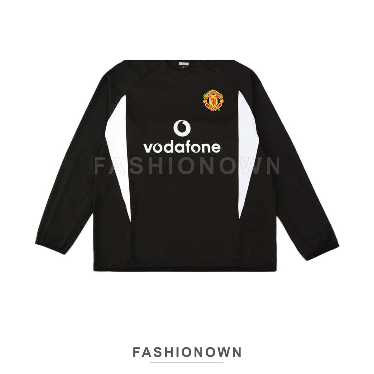 Manchester United 2002/03 Retro Half-Zip Training Top – Black – view 2