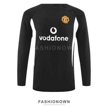 Manchester United 2002/03 Retro Half-Zip Training Top – Black – view 4