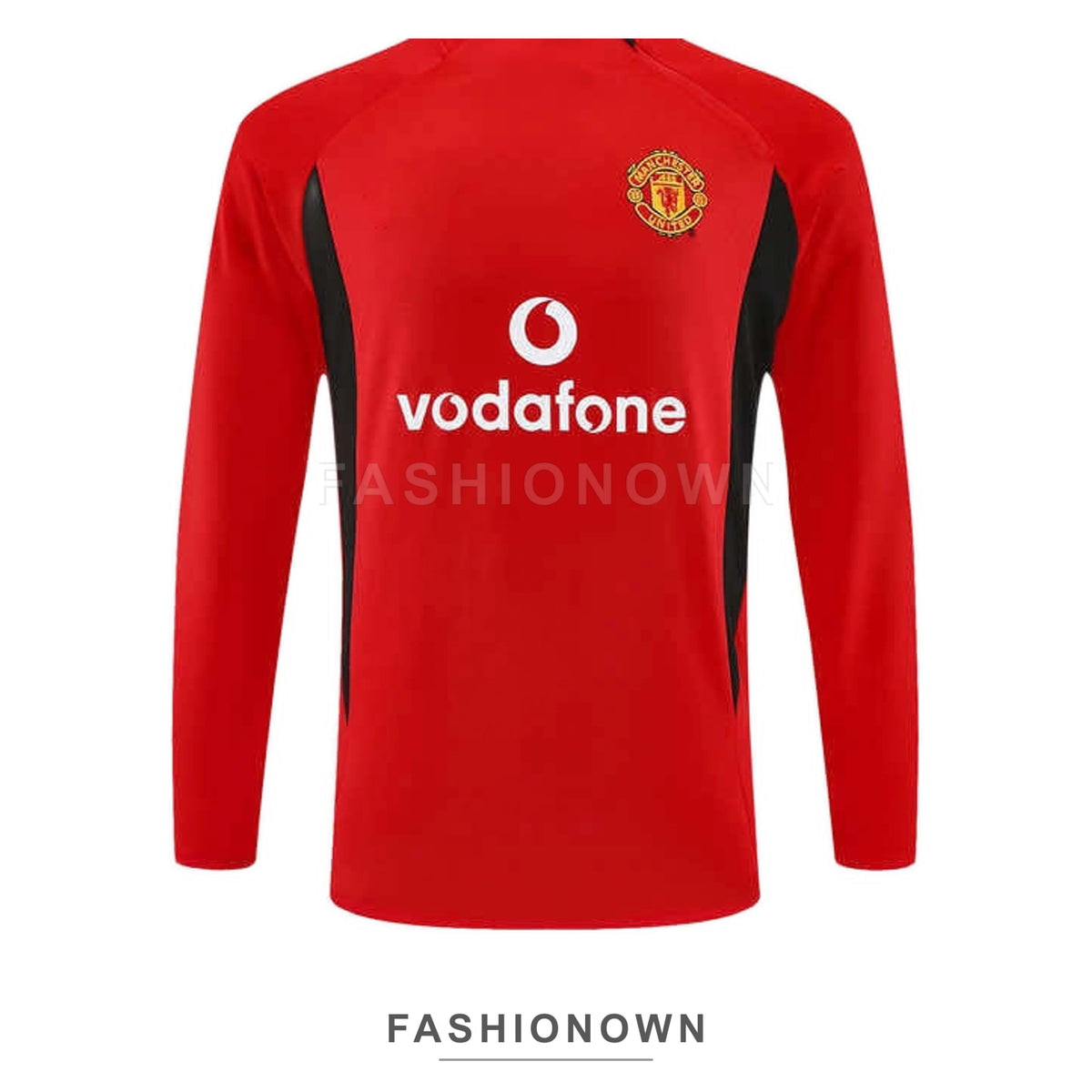 Manchester United 2002/03 Retro Half-Zip Training Top – Red – view 7