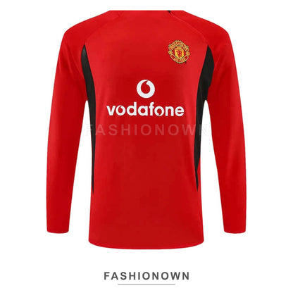 Manchester United 2002/03 Retro Half-Zip Training Top – Red – view 7
