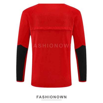 Manchester United 2002/03 Retro Half-Zip Training Top – Red – view 9