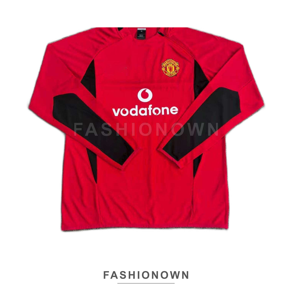 Manchester United 2002/03 Retro Half-Zip Training Top – Red – view 2