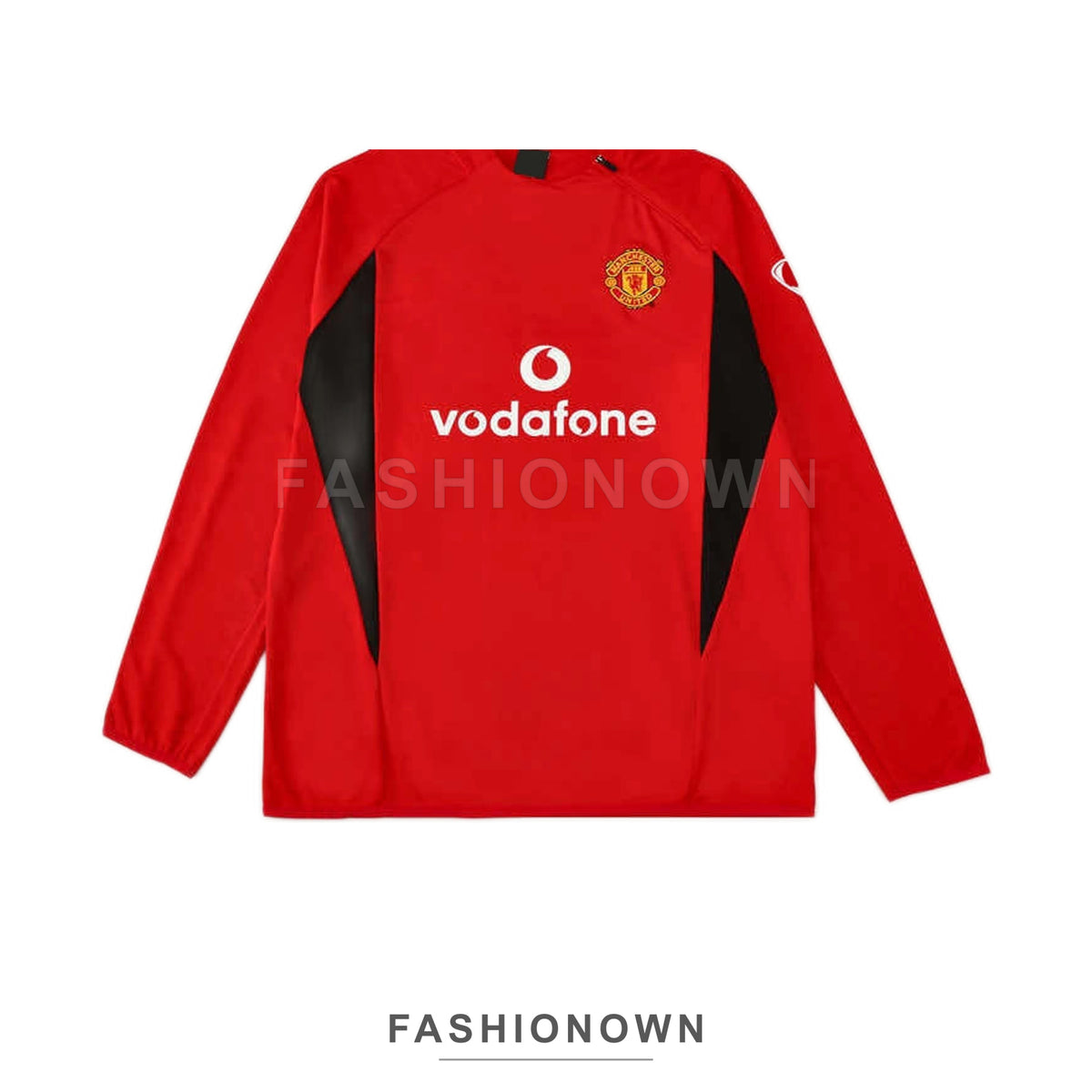 Manchester United 2002/03 Retro Half-Zip Training Top – Red – view 3