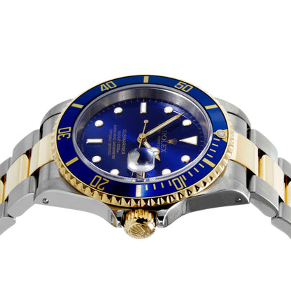 Rolex Submariner 16613 Blue Dial 41mm Two-Tone Gold Watch