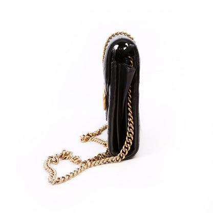 474575 Marmont Chain Wallet Black