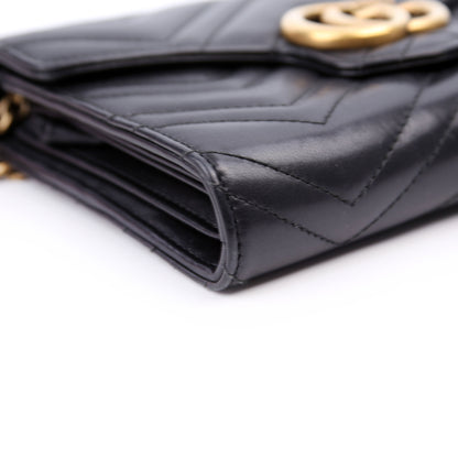 474575 Marmont Chain Wallet Black