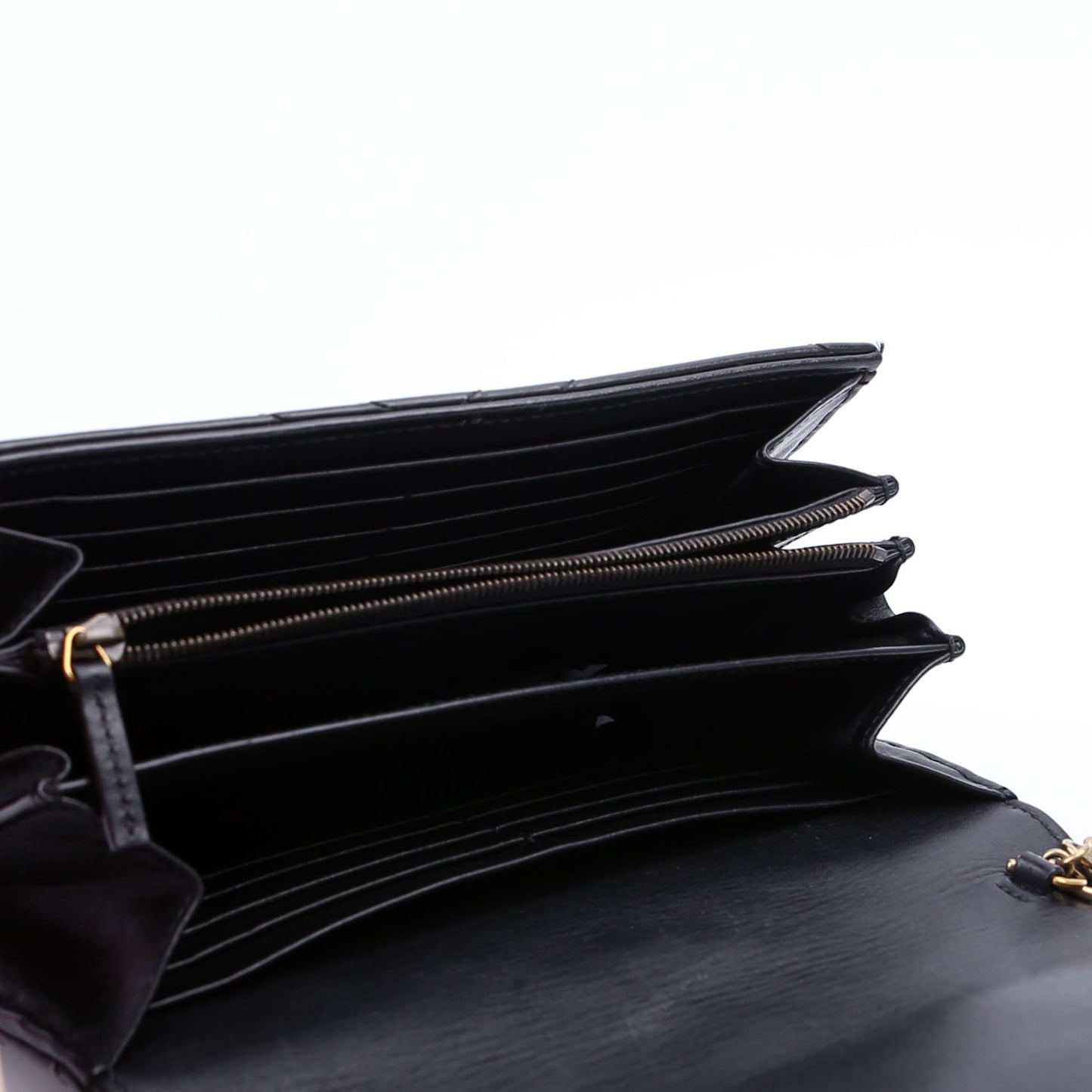 474575 Marmont Chain Wallet Black