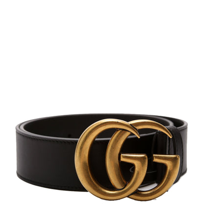 400593 GG Marmont Belt Size 70/28 Black