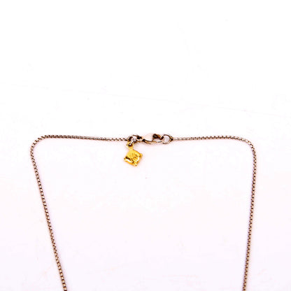 Two-Tone Sculpted Heart Pendant 925/750 Silver
