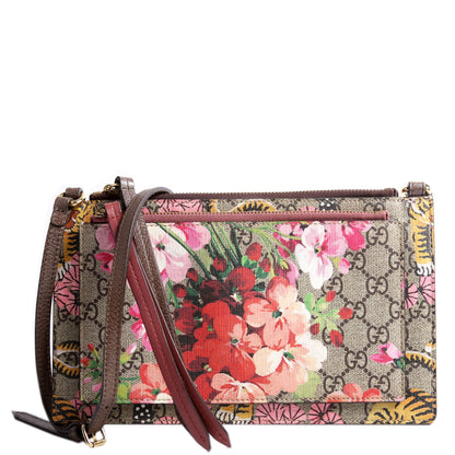 454111 GG Supreme Blooms/Bengal Double Zip Shoulder Bag