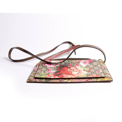 454111 GG Supreme Blooms/Bengal Double Zip Shoulder Bag