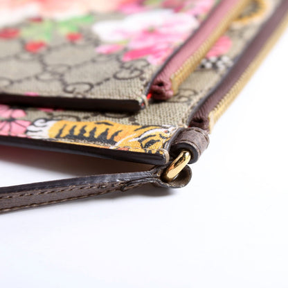 454111 GG Supreme Blooms/Bengal Double Zip Shoulder Bag