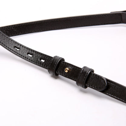 447632 Marmont Small Canvas Camera Black/Brown