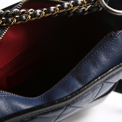 Gabrielle Hobo Small Calfskin 27M Blue/Black