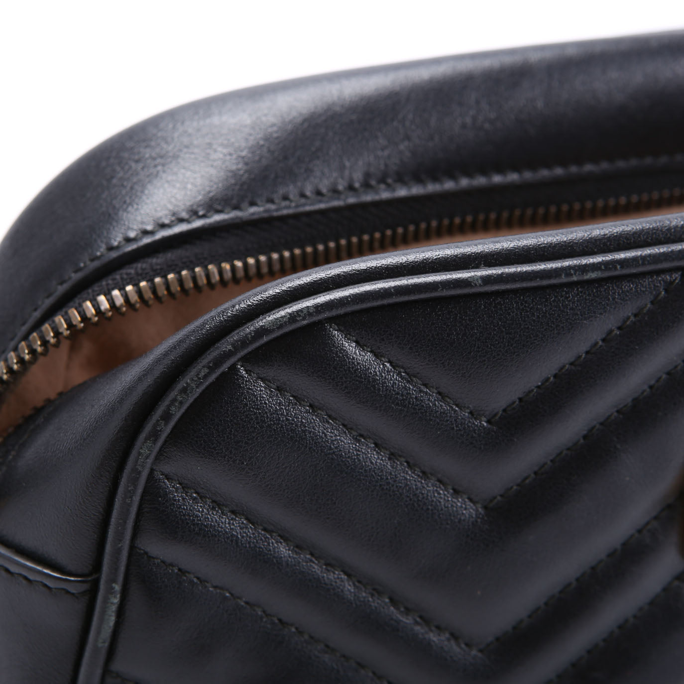 447632 Marmont Small Leather Camera Black