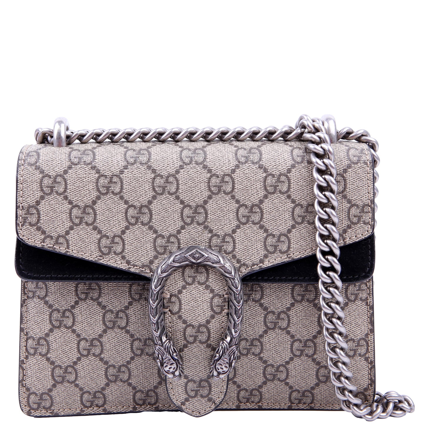 421970 Dionysus GG Shoulder Mini Tan/Black