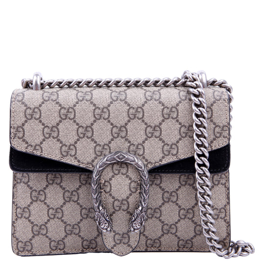 421970 Dionysus GG Shoulder Mini Tan/Black