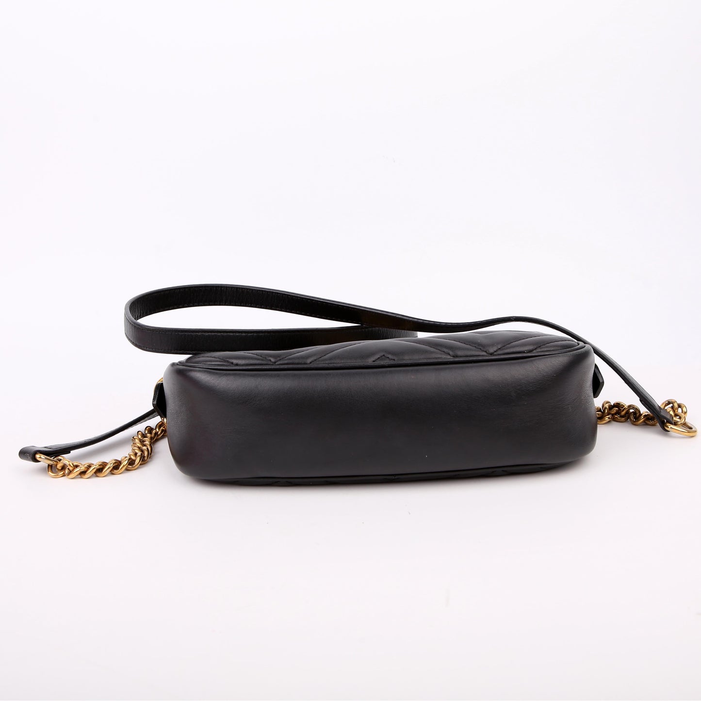 447632 Marmont Small Leather Camera Black