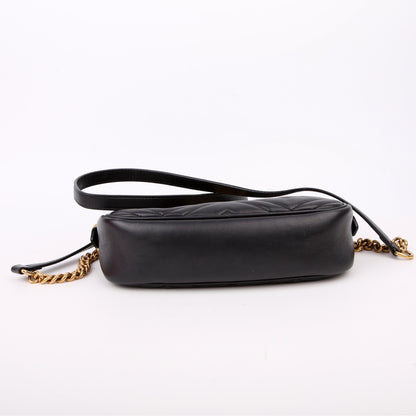 447632 Marmont Small Leather Camera Black