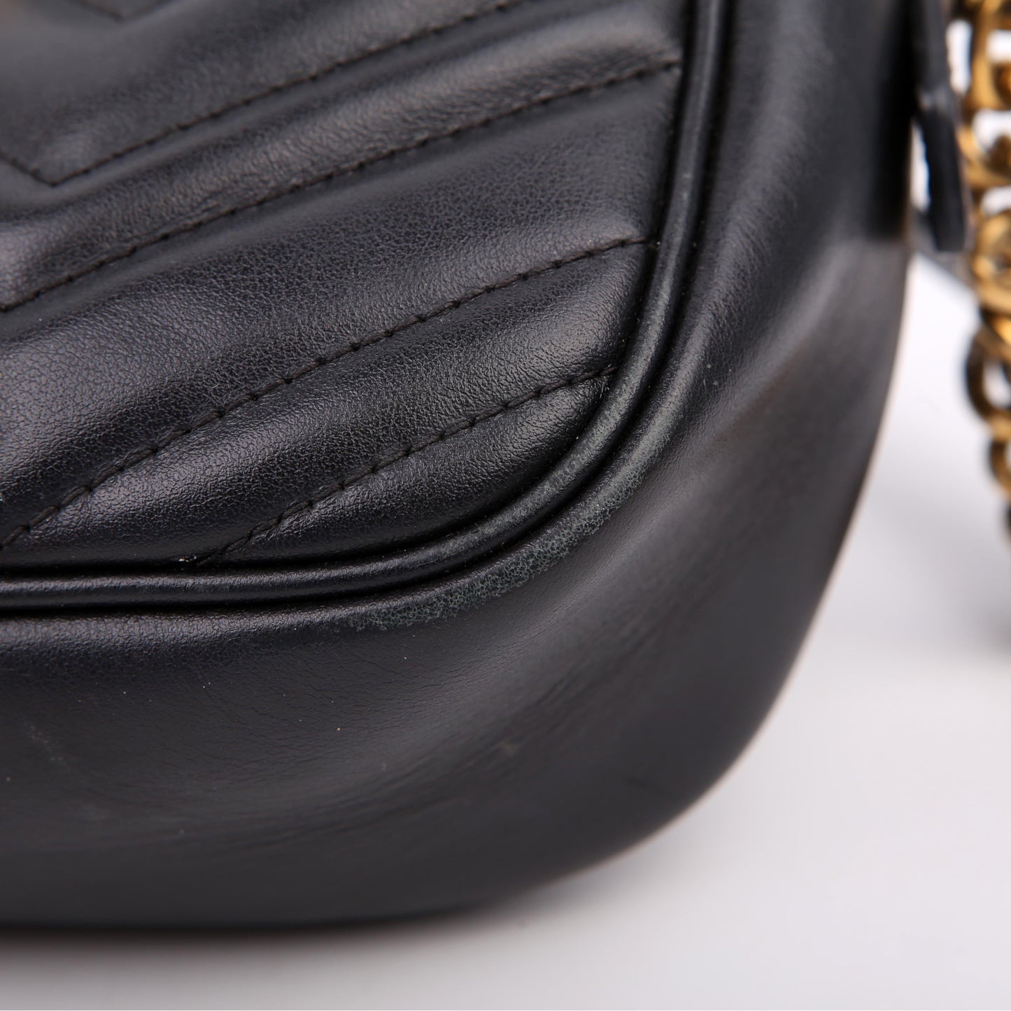447632 Marmont Small Leather Camera Black