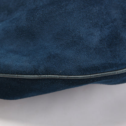 145764 Suede Glam Hobo Blue