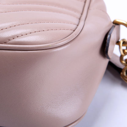 447632 Marmont Small Leather Camera Taupe
