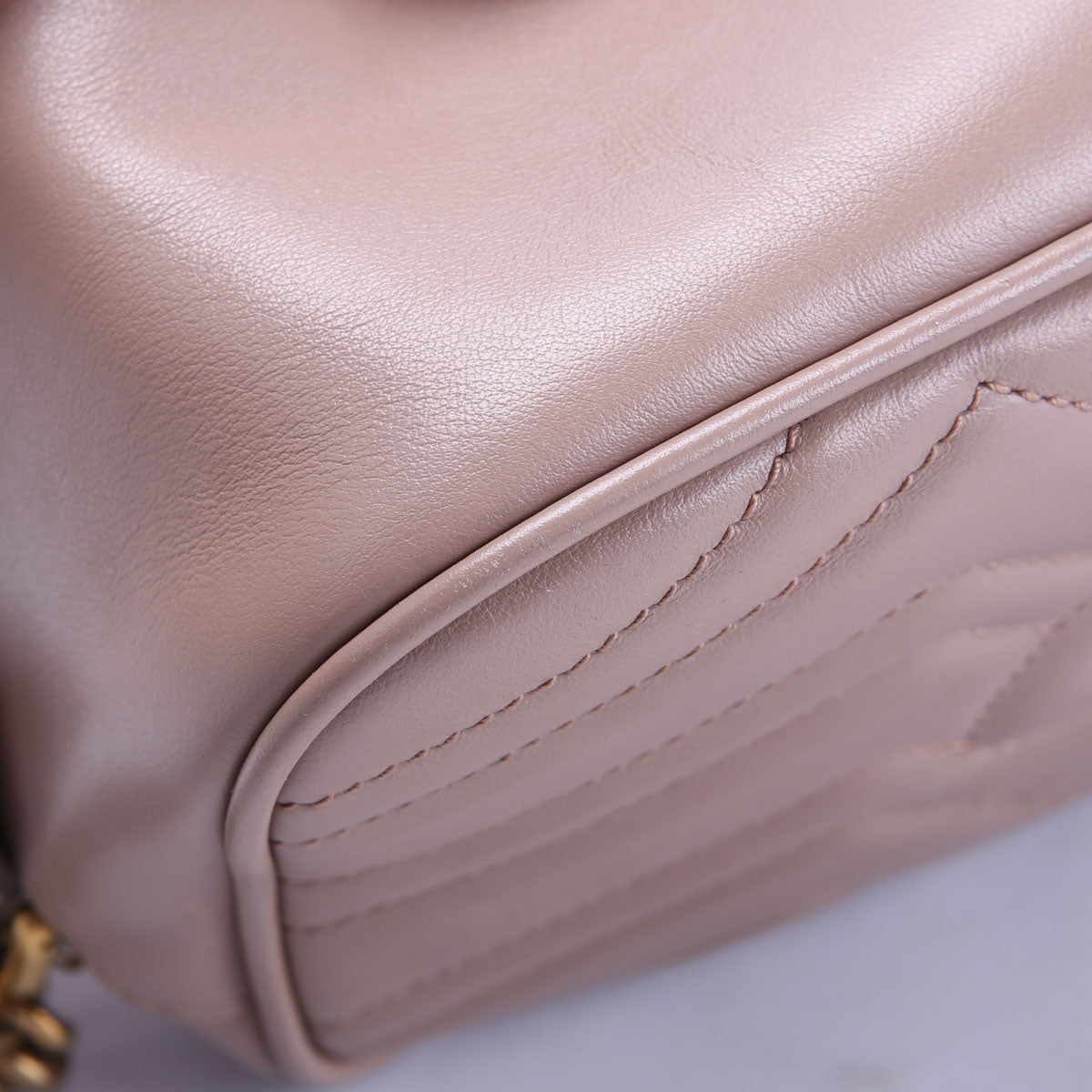 447632 Marmont Small Leather Camera Taupe