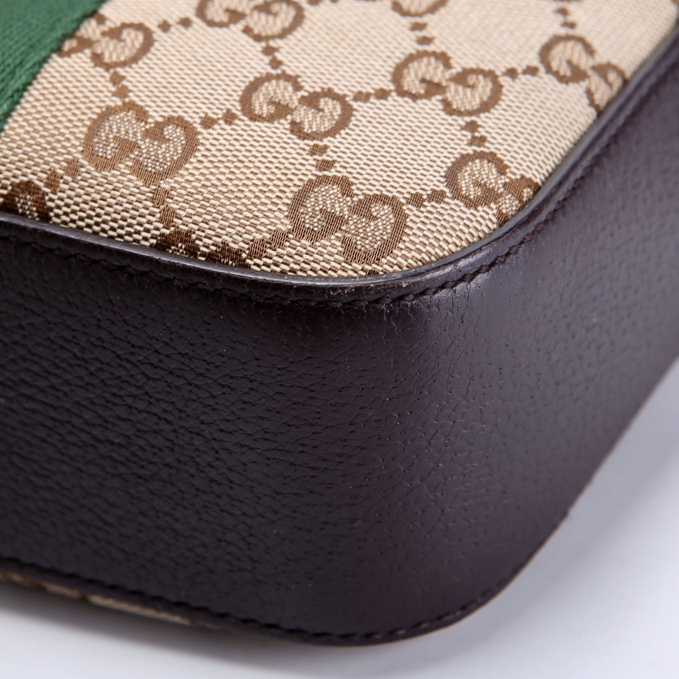 412008 GG Canvas Bee Camera Bag Brown