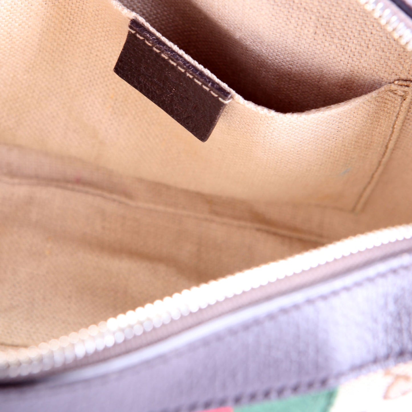 412008 GG Canvas Bee Camera Bag Brown