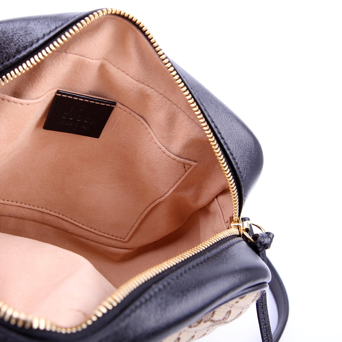 447632 Marmont Small GG Canvas Camera Tan/Black