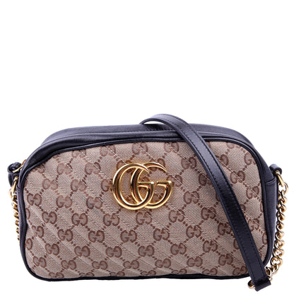 447632 Marmont Small GG Canvas Camera Bag Black