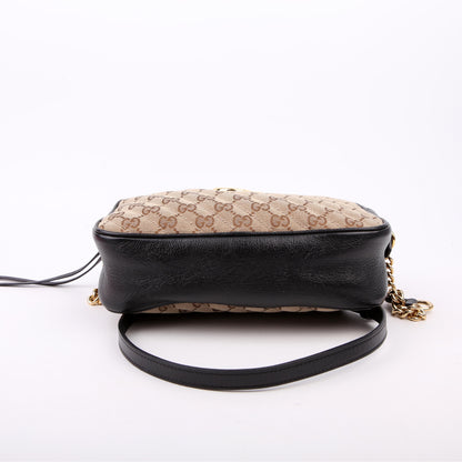 447632 Marmont Small GG Canvas Camera Bag Black