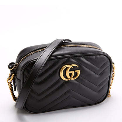 634785 Marmont Mini Camera Bag Black