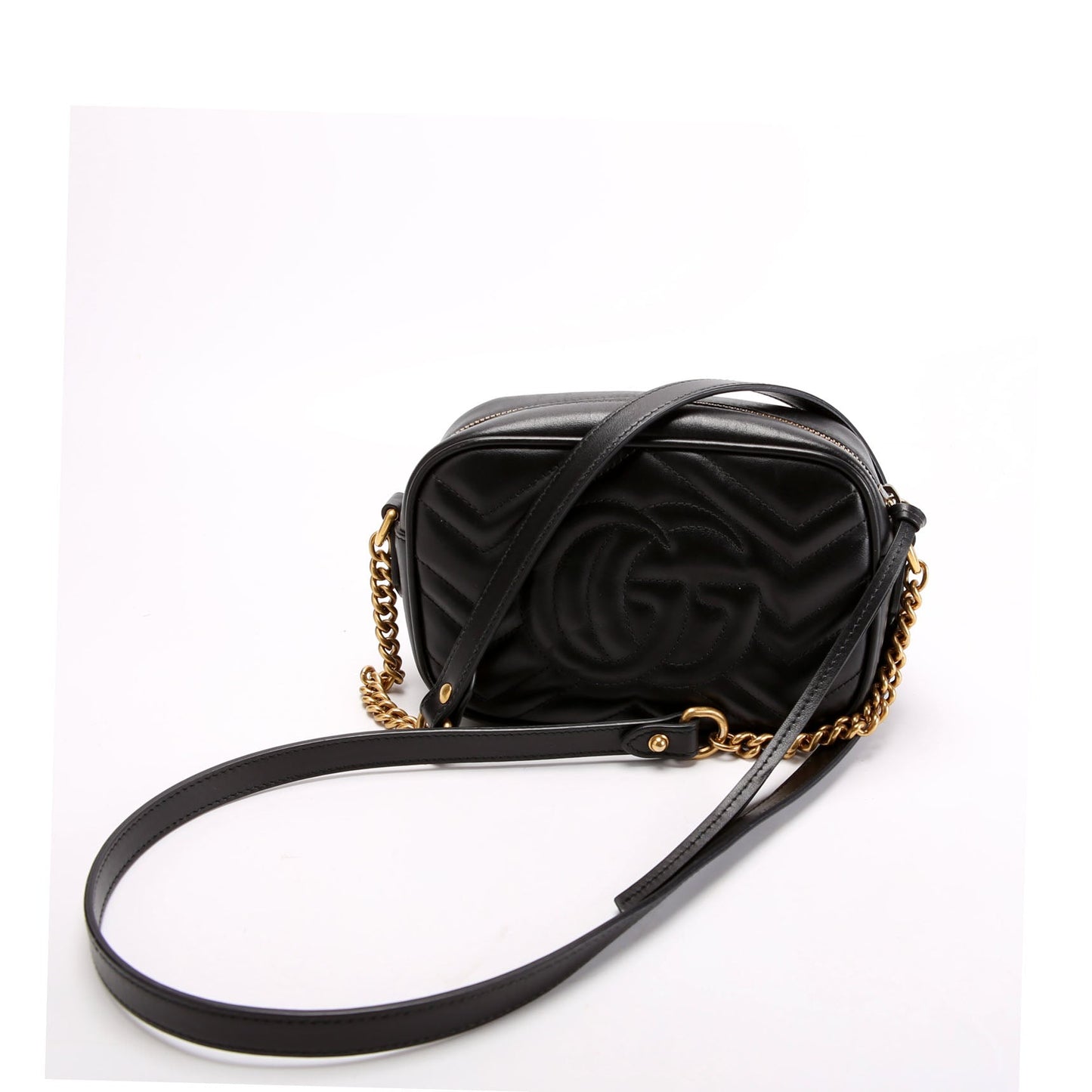 634785 Marmont Mini Camera Bag Black