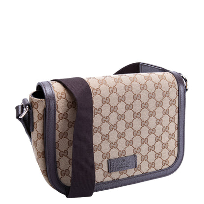 449172 GG Canvas Messenger Brown