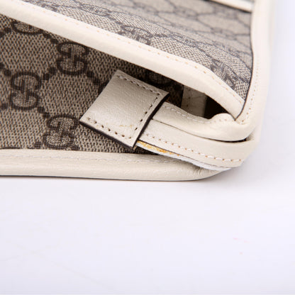 598234 GG Supreme Ophidia Toiletry Case White