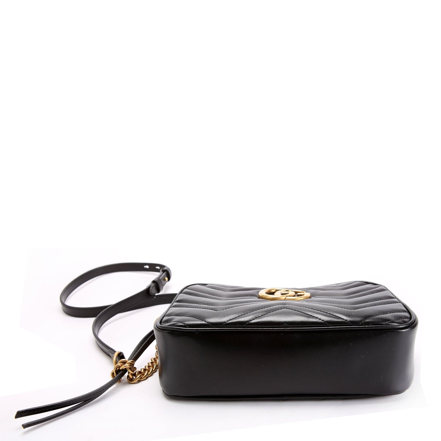 447632 Marmont Small Leather Camera Black