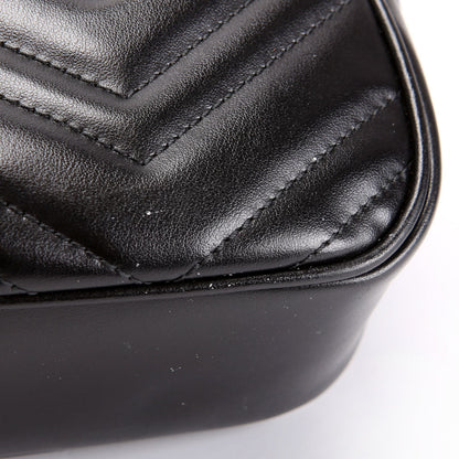 447632 Marmont Small Leather Camera Black