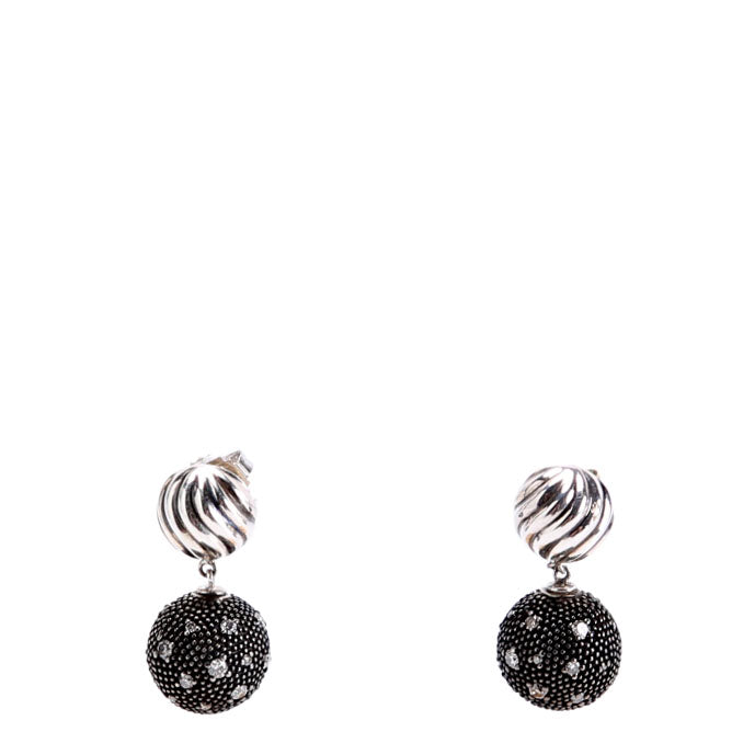Midnight Melange Starlight Ball Drop Silver/Black