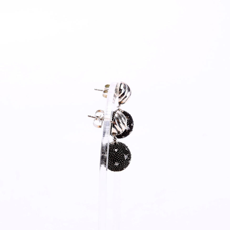 Midnight Melange Starlight Ball Drop Silver/Black