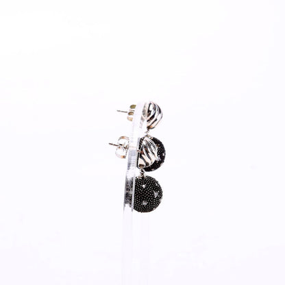 Midnight Melange Starlight Ball Drop Silver/Black