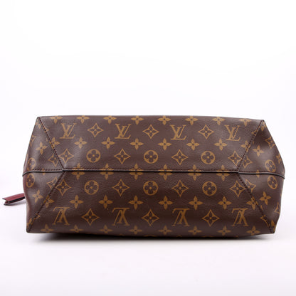 Flower Hobo Monogram Burgundy