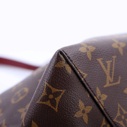 Flower Hobo Monogram Burgundy