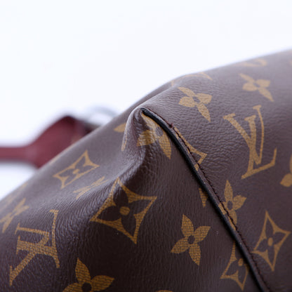 Flower Hobo Monogram Burgundy