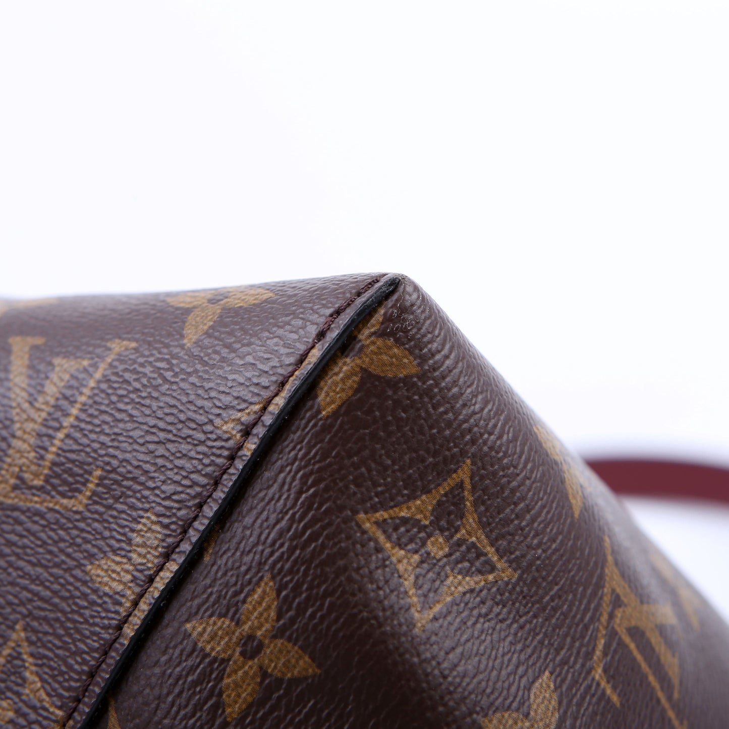 Flower Hobo Monogram Burgundy