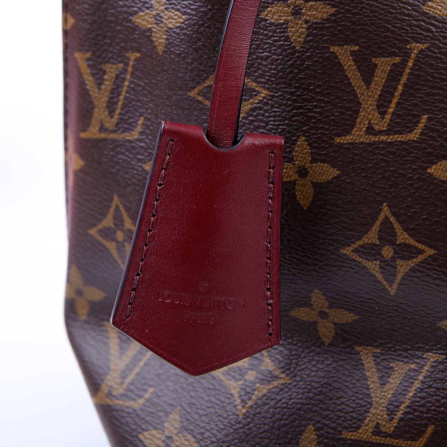Flower Hobo Monogram Burgundy