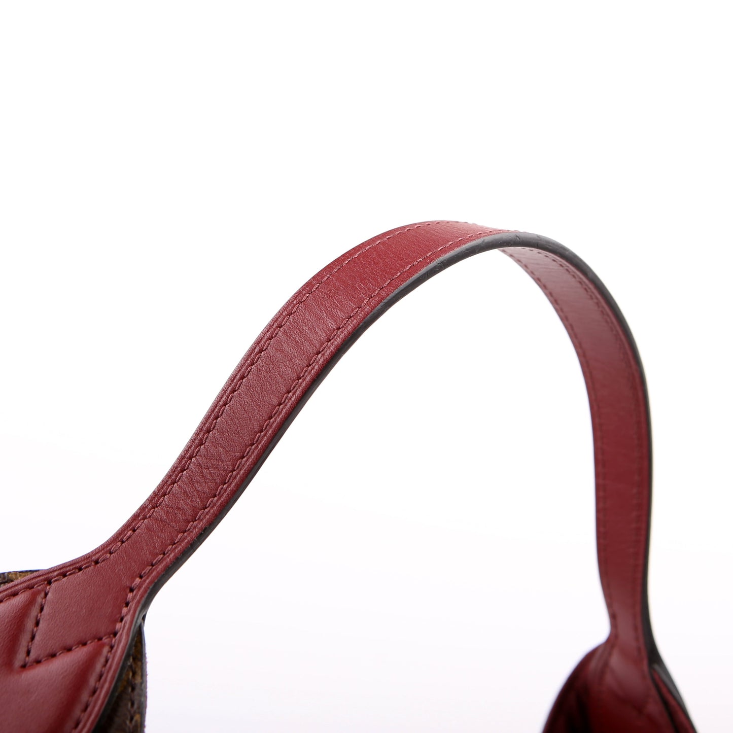 Flower Hobo Monogram Burgundy