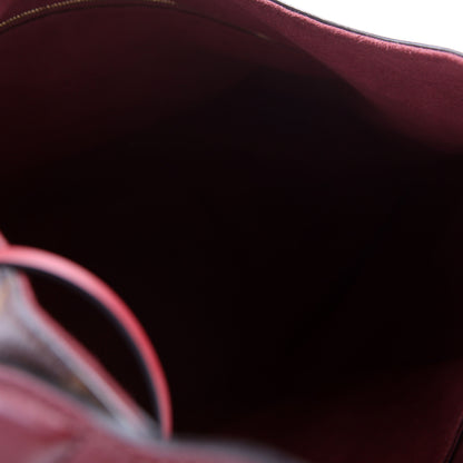 Flower Hobo Monogram Burgundy